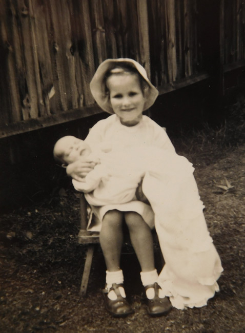 Jane holding Vanessa